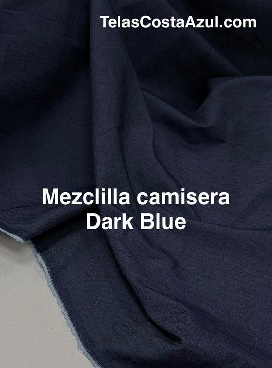 Mezclilla camisera Dark Blue