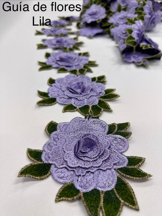 GUÍA DE FLORES LILA