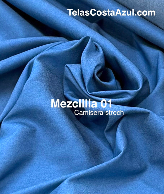 Mezclilla 01 Camisera strech