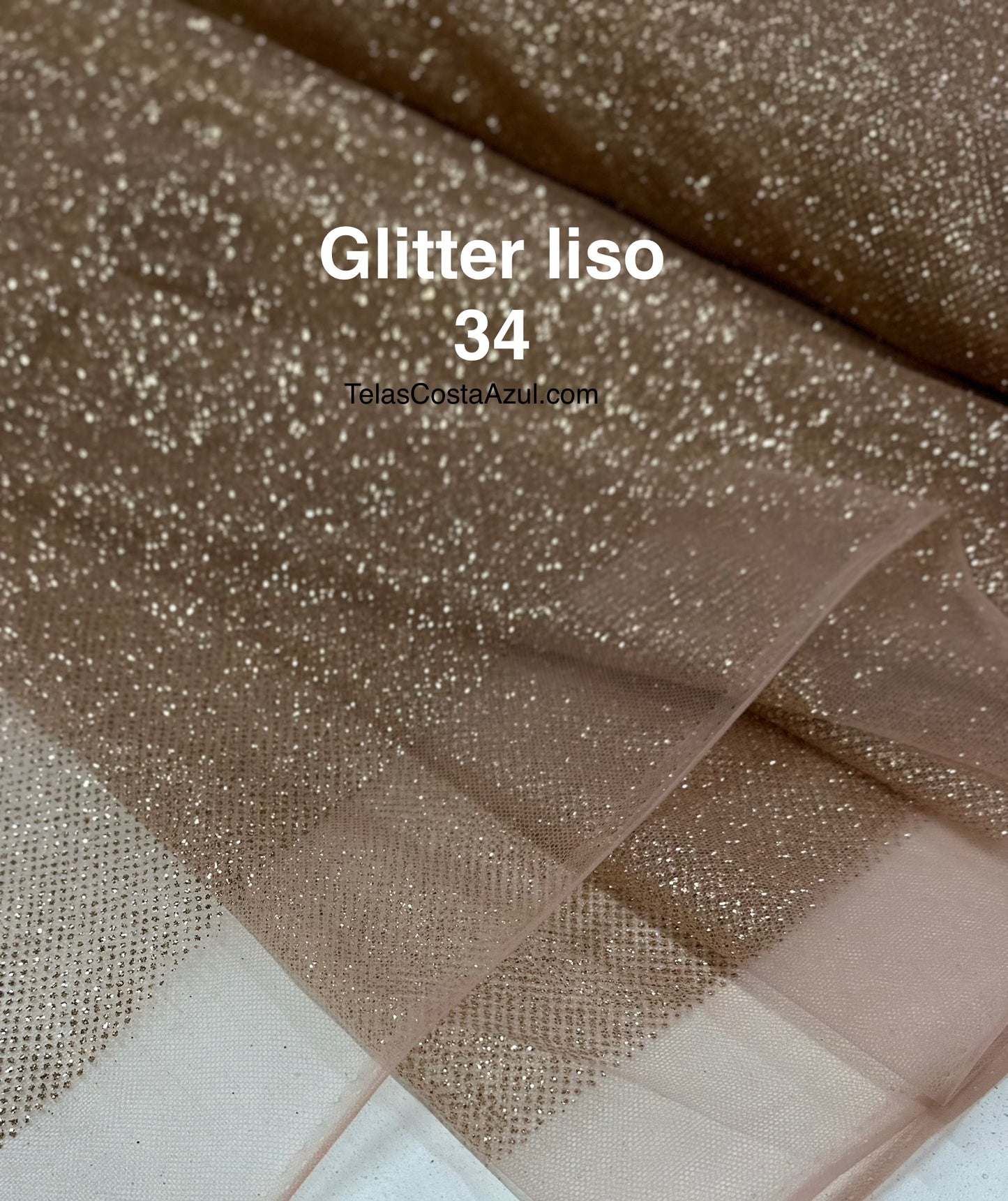 Tul Glitter liso 34