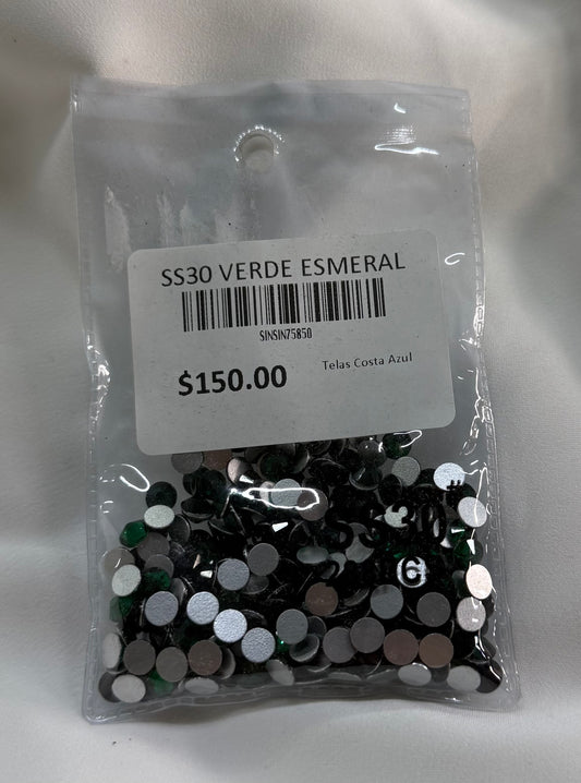 Bolsa Cristales SS30 Verde Esmeralda