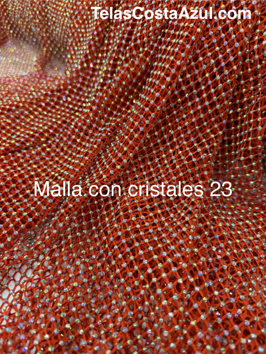 Malla con cristales 23