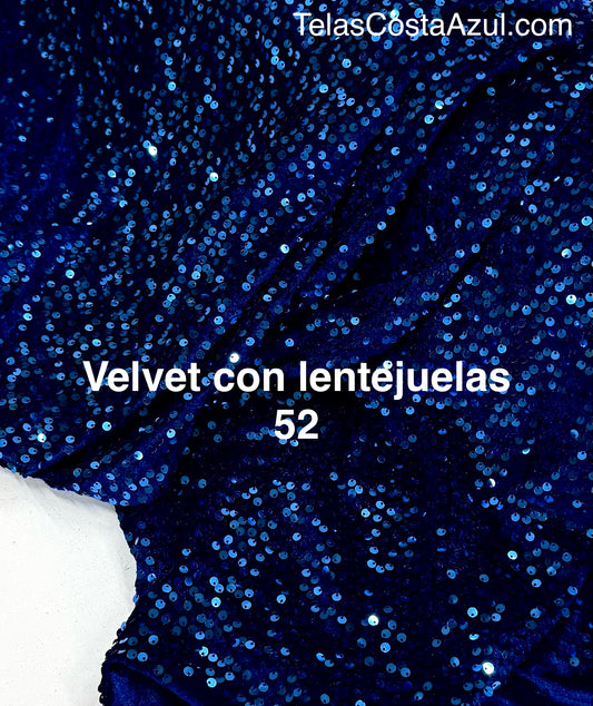 Velvet con lentejuelas 52