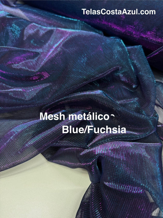 Mesh metálico Blue/Fuchsia