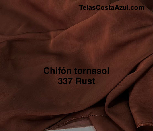 Chifón tornasol 337 Rust