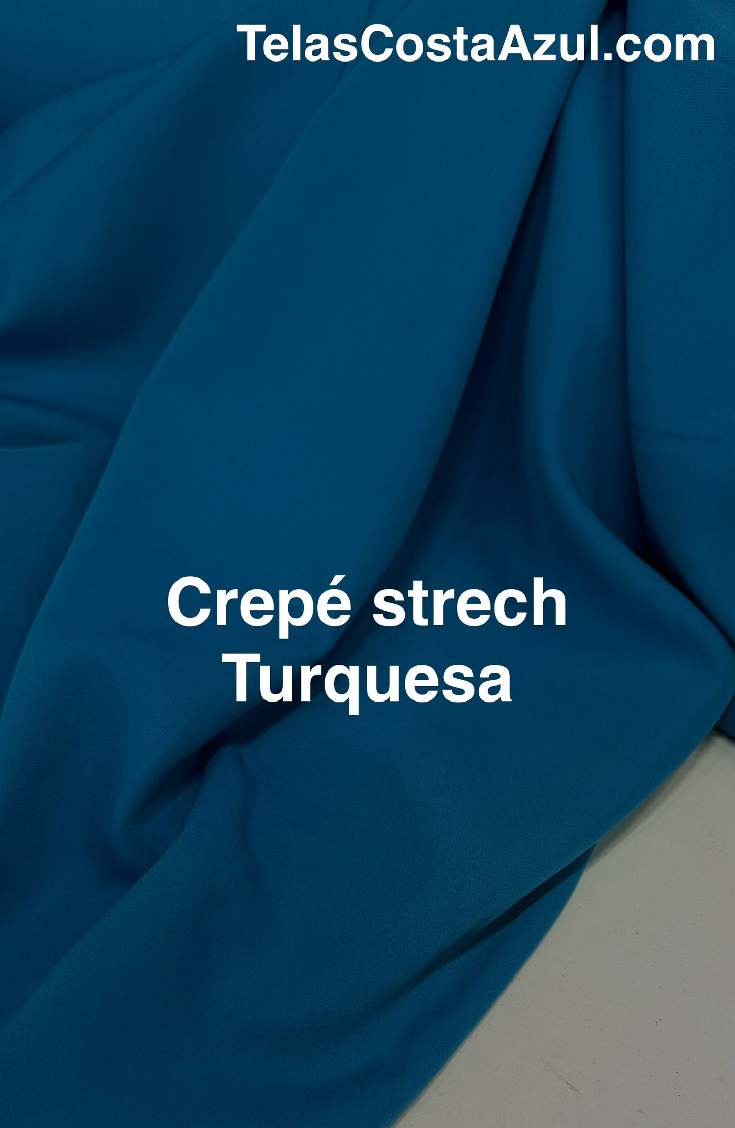 Crepé strech Turquesa