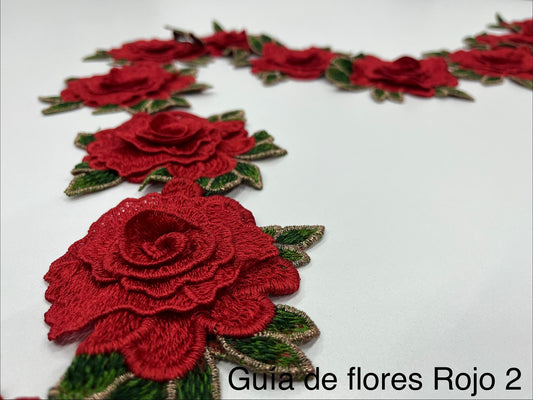 GUÍA DE FLORES ROJO 2