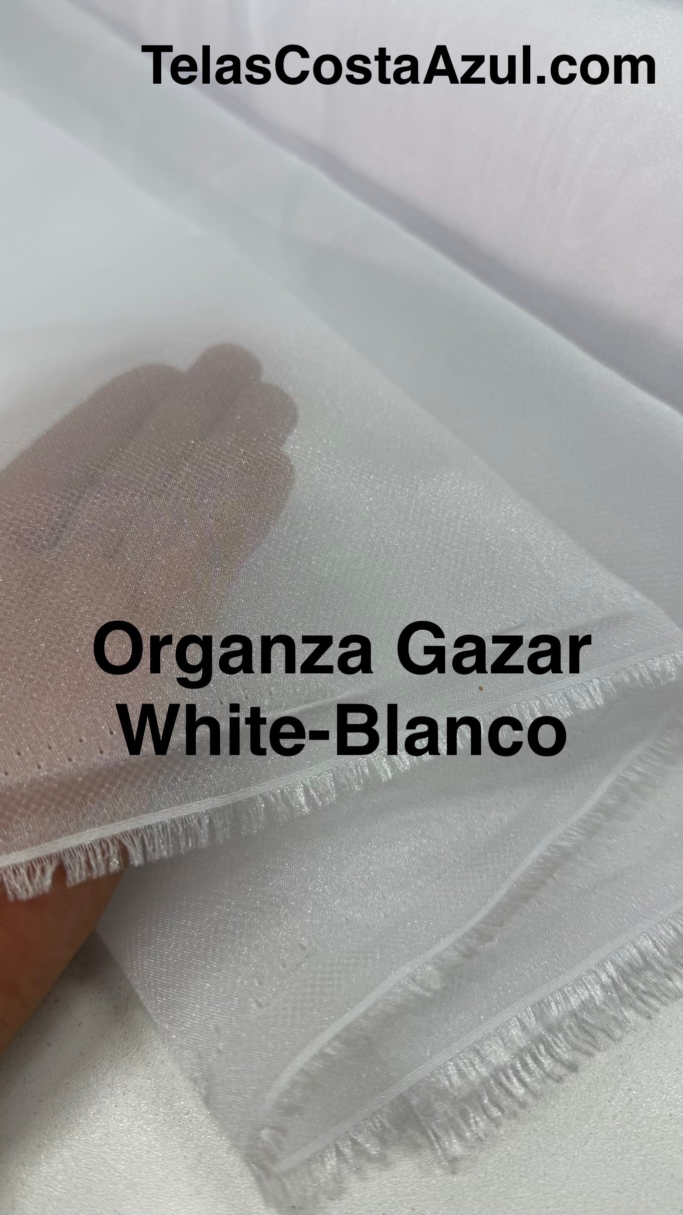 Organza Gazar White-Blanco