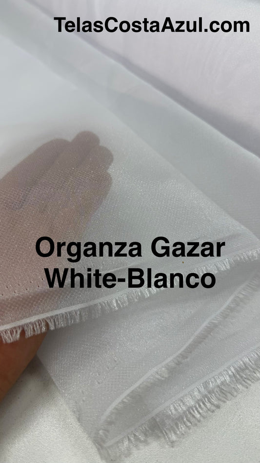 Organza Gazar White-Blanco