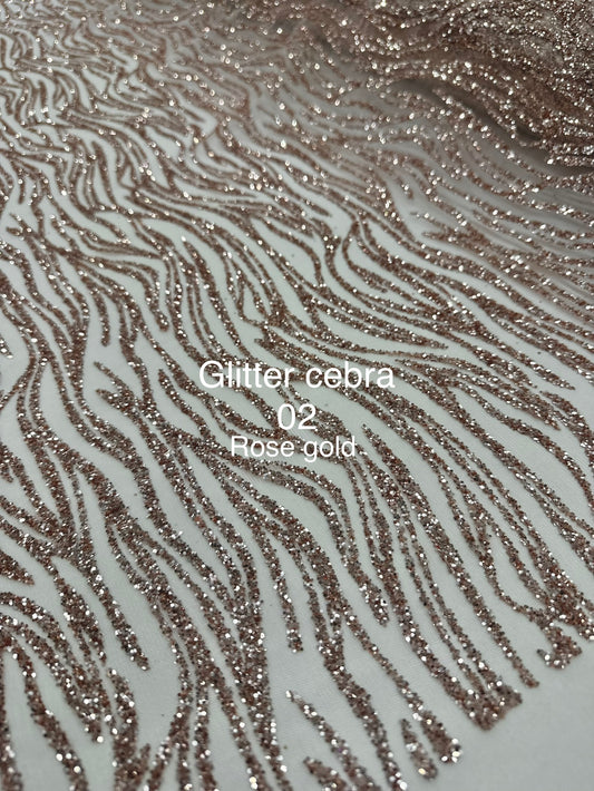 Glitter cebra 02