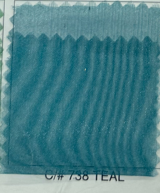 Organza satinada #738 Teal
