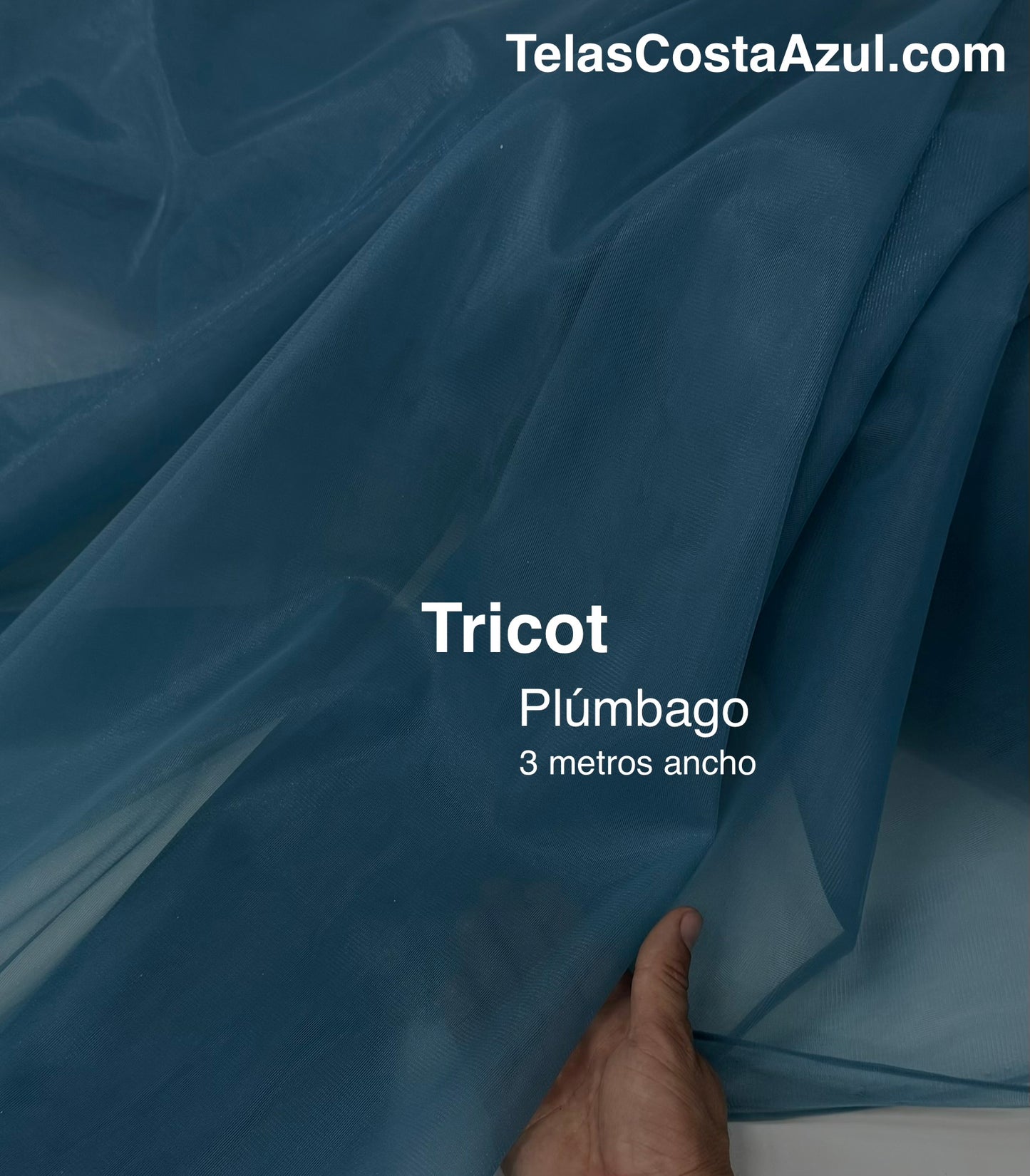 Tul tricot Plúmbago