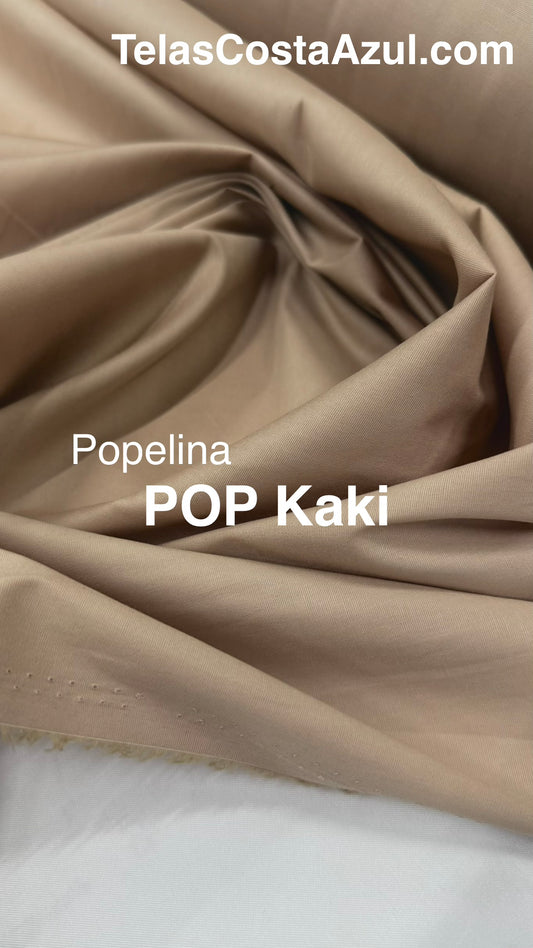 Popelina POP Kaki