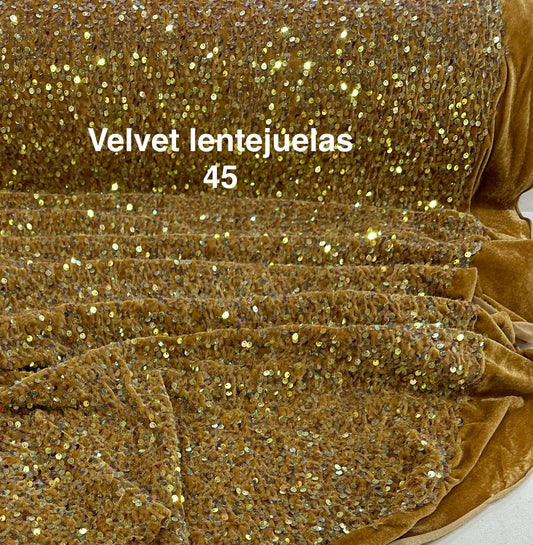 Velvet con lentejuelas 45