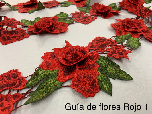 Guía de flores Rojo 1