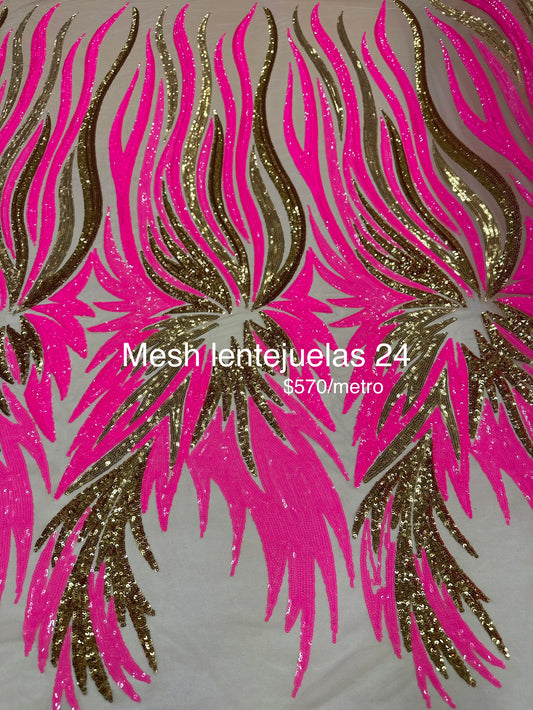 Mesh lentejuelas 24