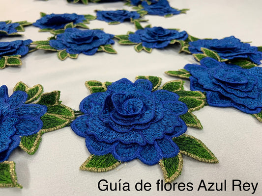Guía de flores Azul rey