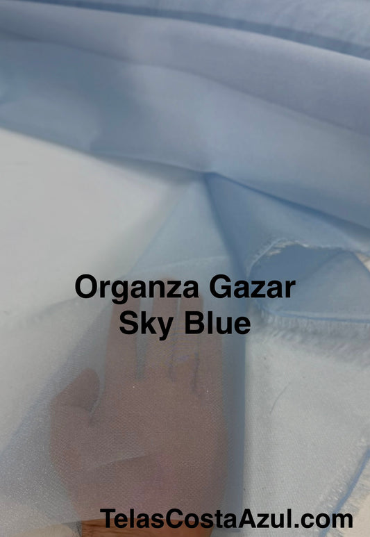 Organza Gazar Sky Blue