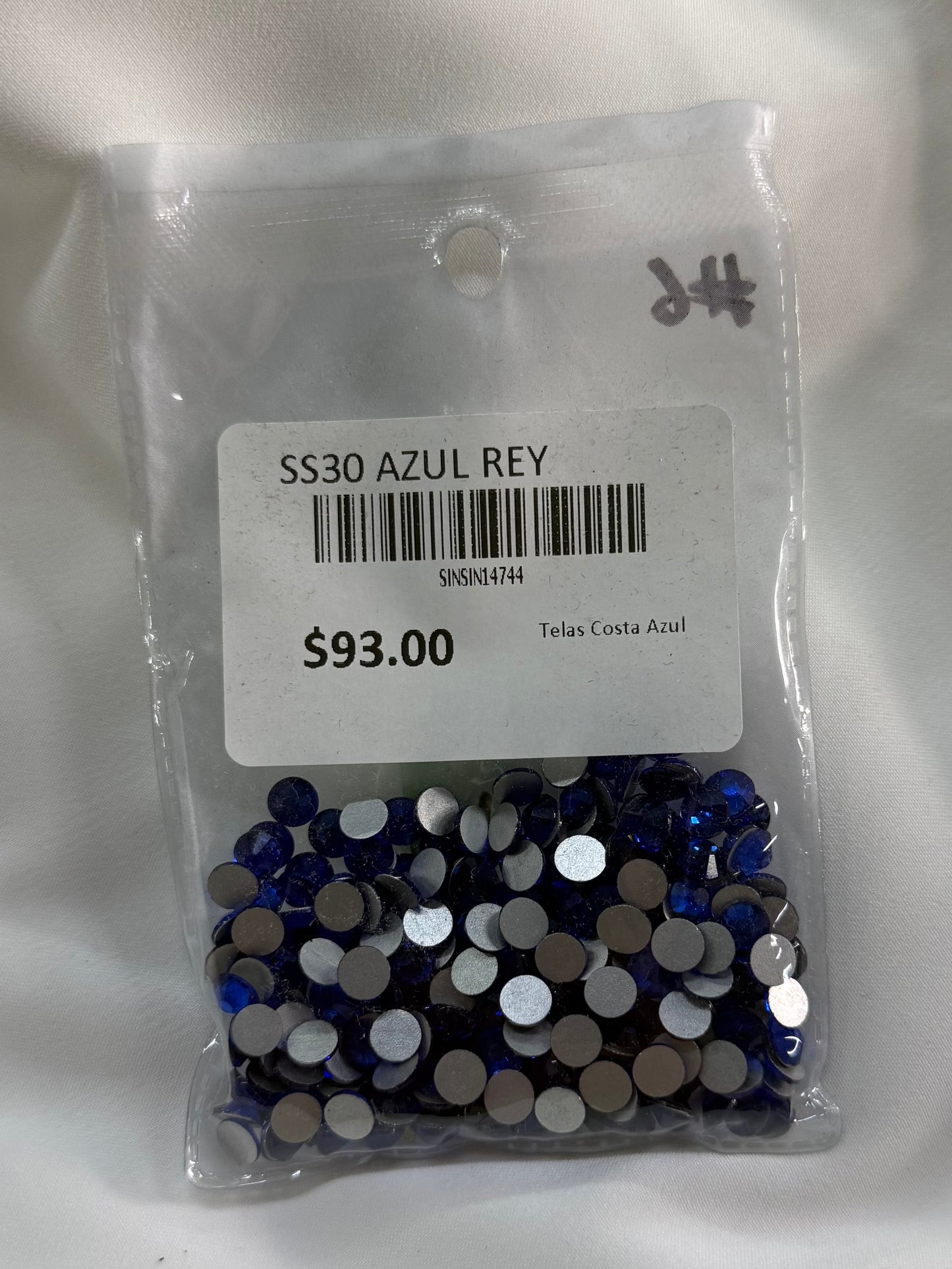 Bolsa Cristales SS30 Azul Rey