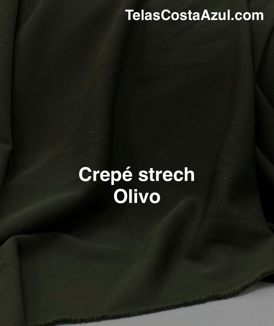 Crepé strech Olivo