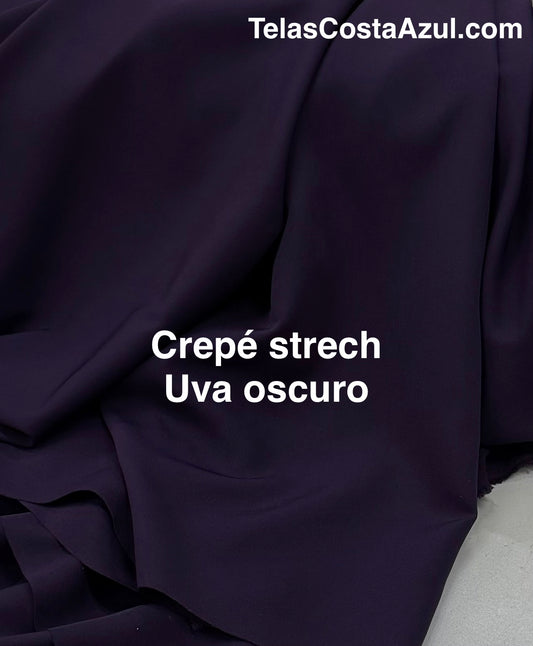 Crepé strech Uva Oscuro