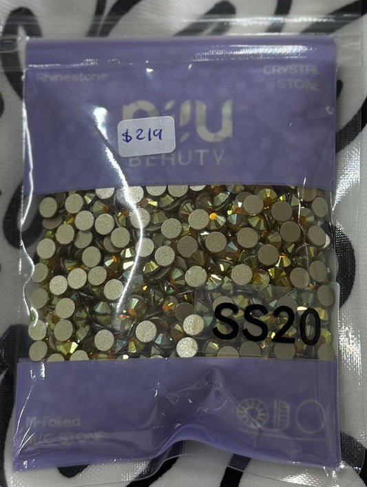 Bolsa Cristales SS20 Dorado Tornasol