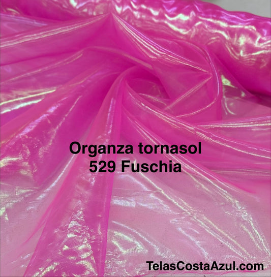 ORGANZA TORNASOL 529 FUSCHIA