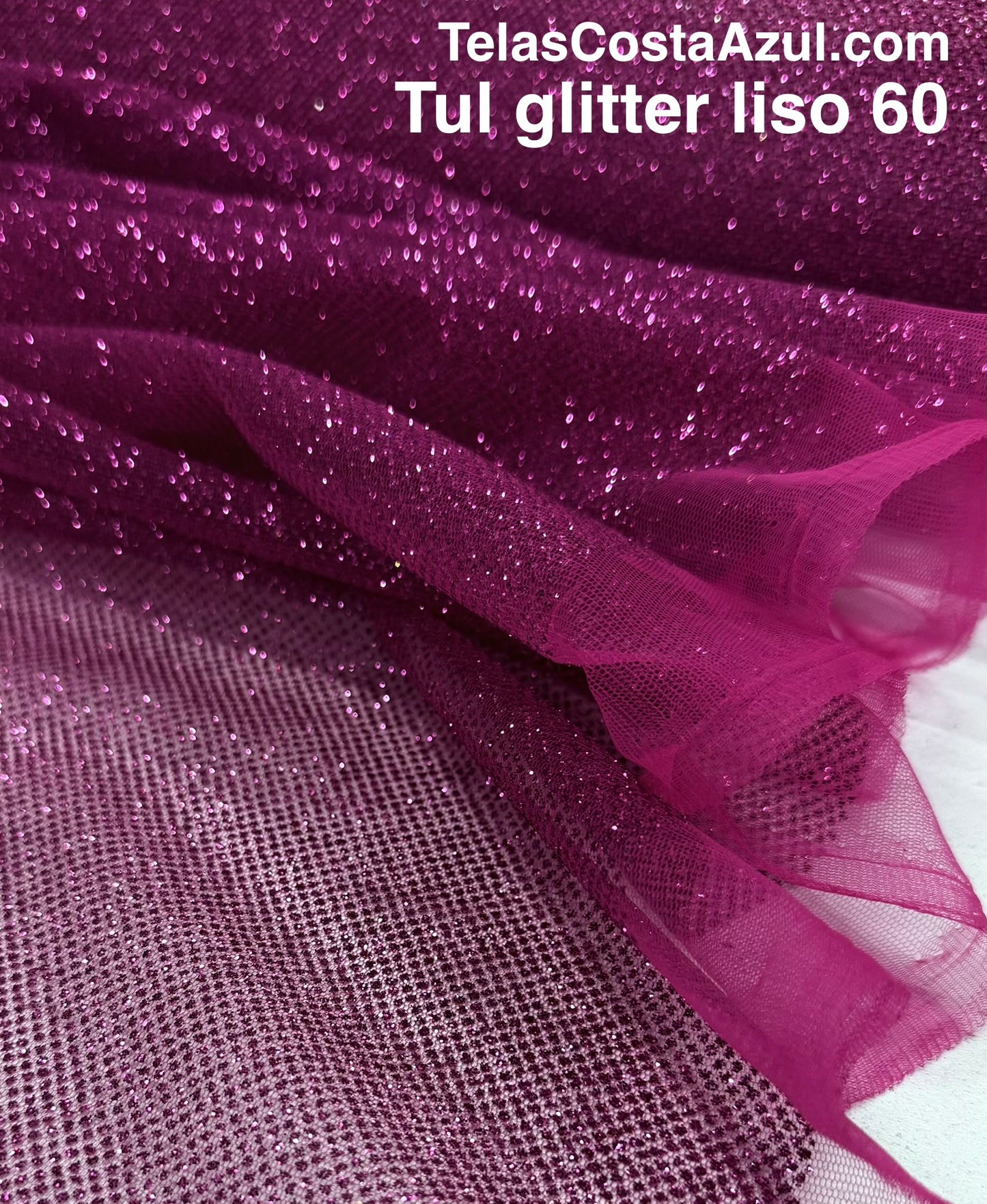 Tul Glitter liso 60