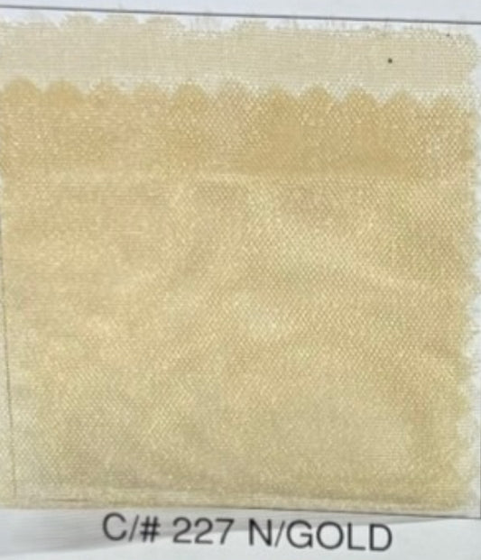 Organza satinada #227 N/Gold