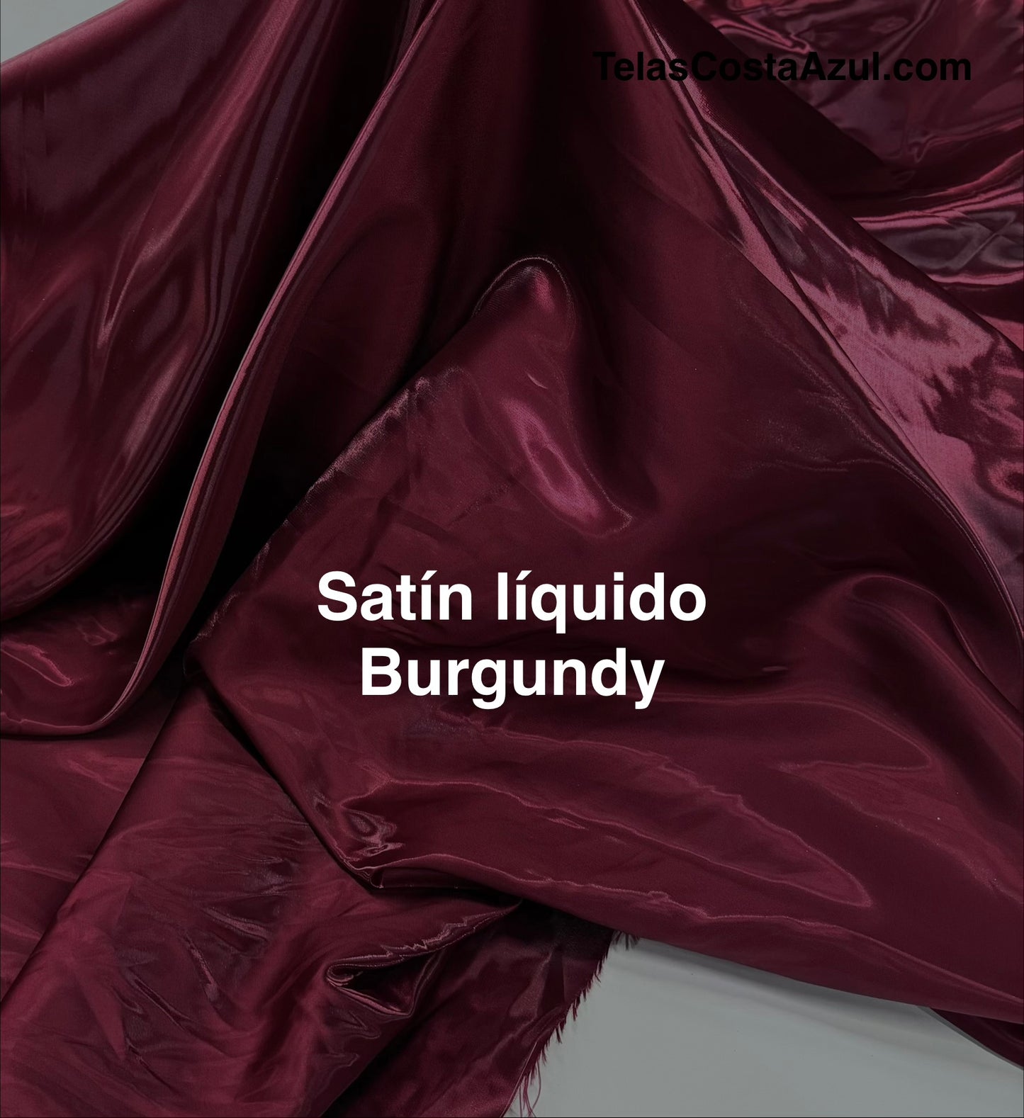 Satín líquido Burgundy