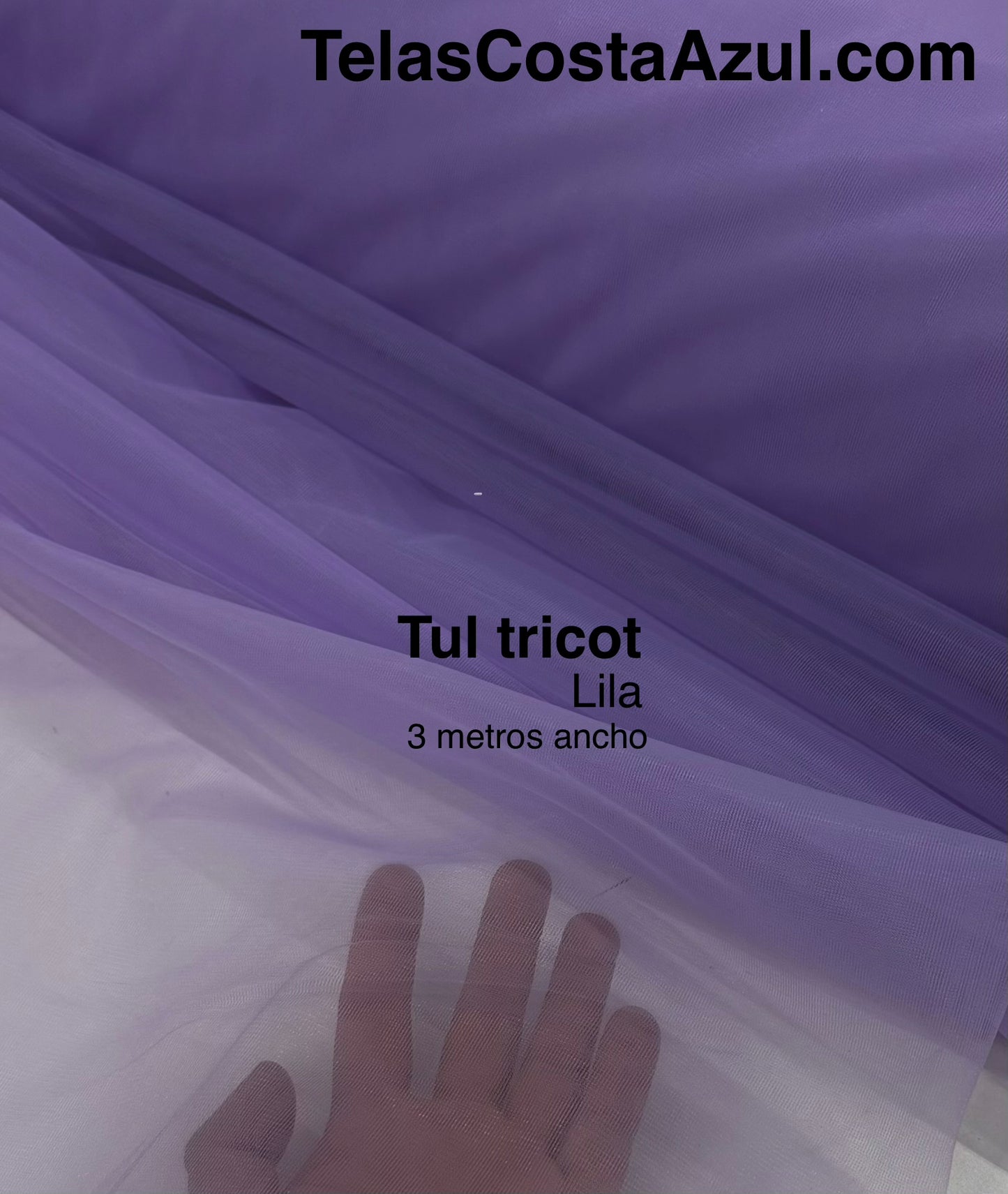 Tul tricot Lila