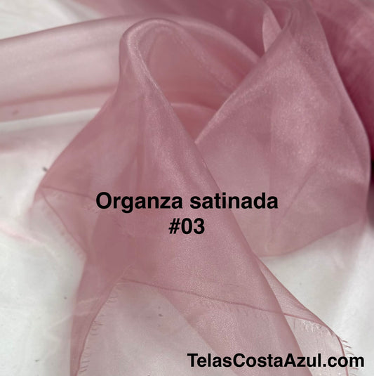 Organza satinada #03 Palo de rosa