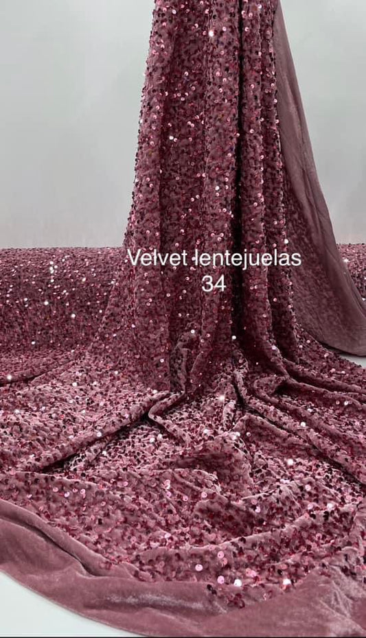 Velvet con lentejuelas 34