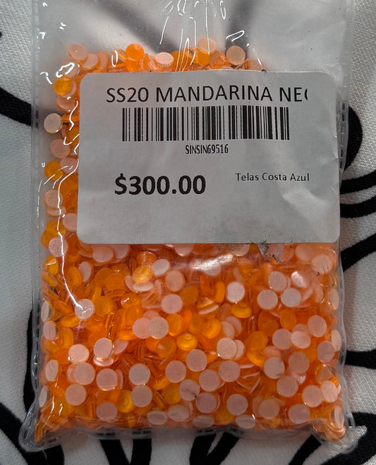 Bolsa Cristales SS20 Mandarina Neón