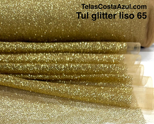 Tul Glitter liso 65