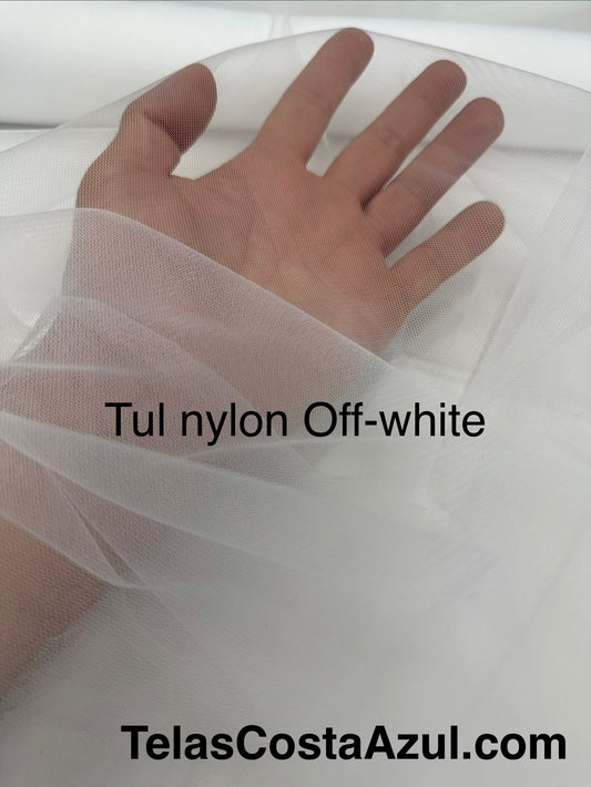Tul nylon Off-white