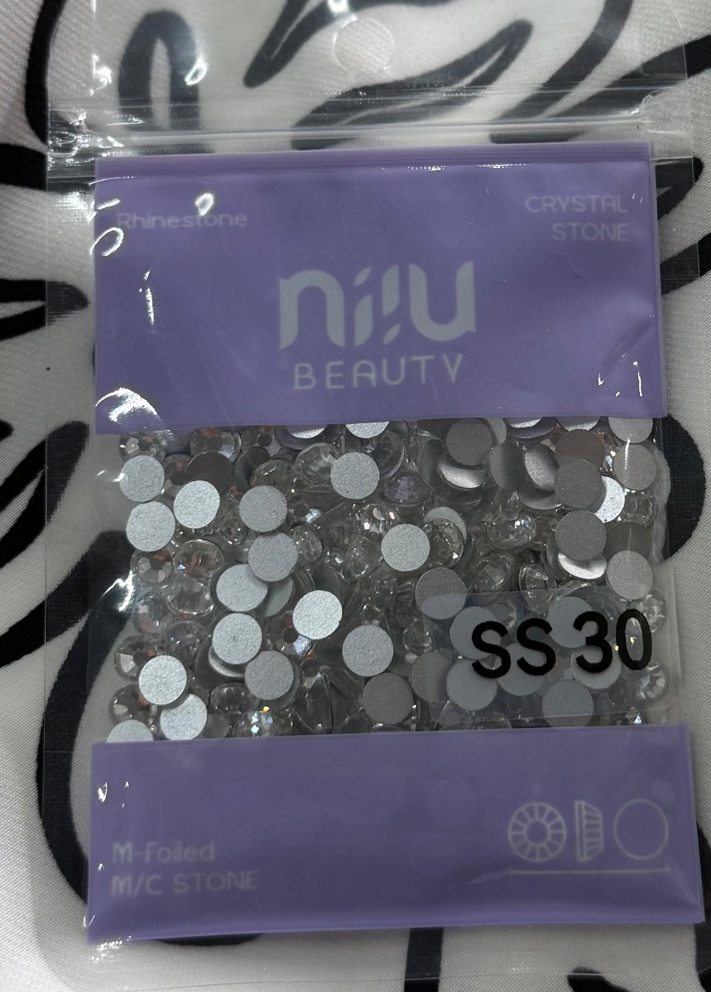 Bolsa Cristales SS30 Plata