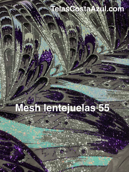Mesh lentejuelas 55