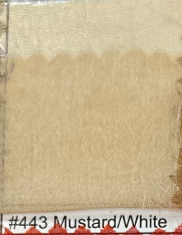 Chifón tornasol 443 Mustard/white