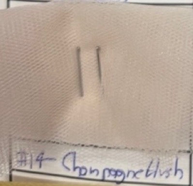 Tul italiano/óptico #14 Champagne/Blush