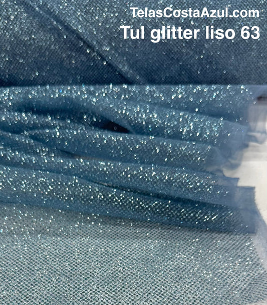 Tul Glitter liso 63