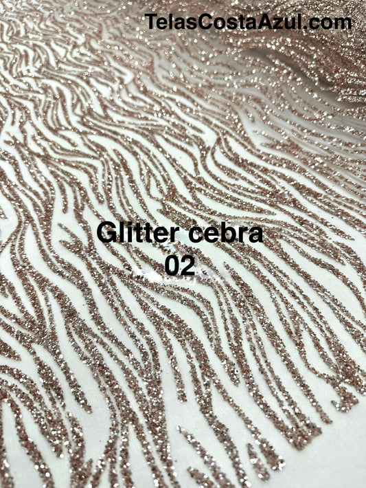 Glitter cebra 02