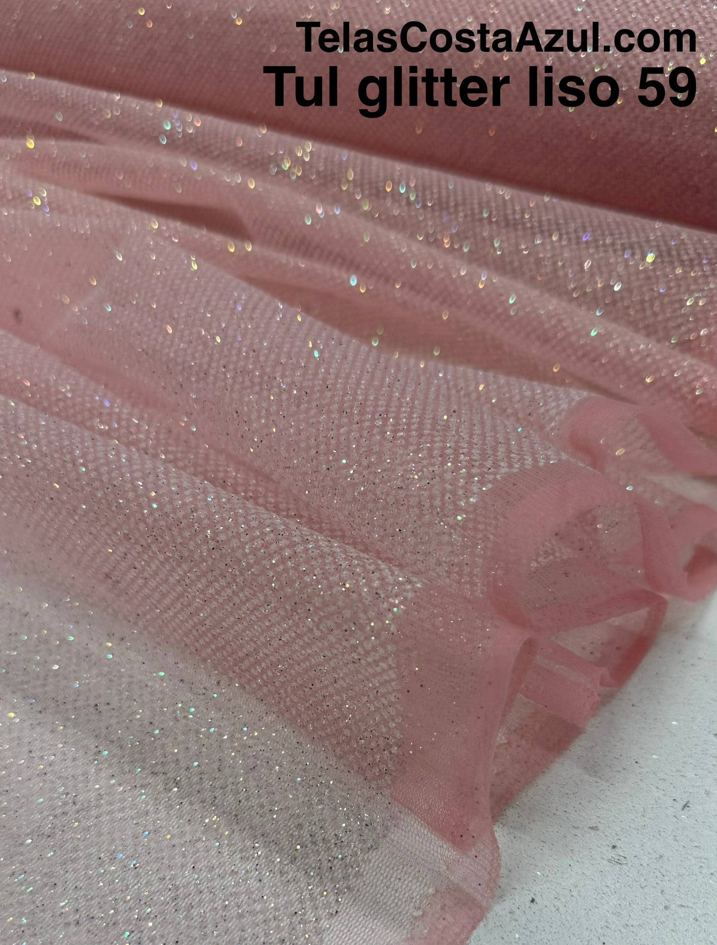 Tul Glitter liso 59