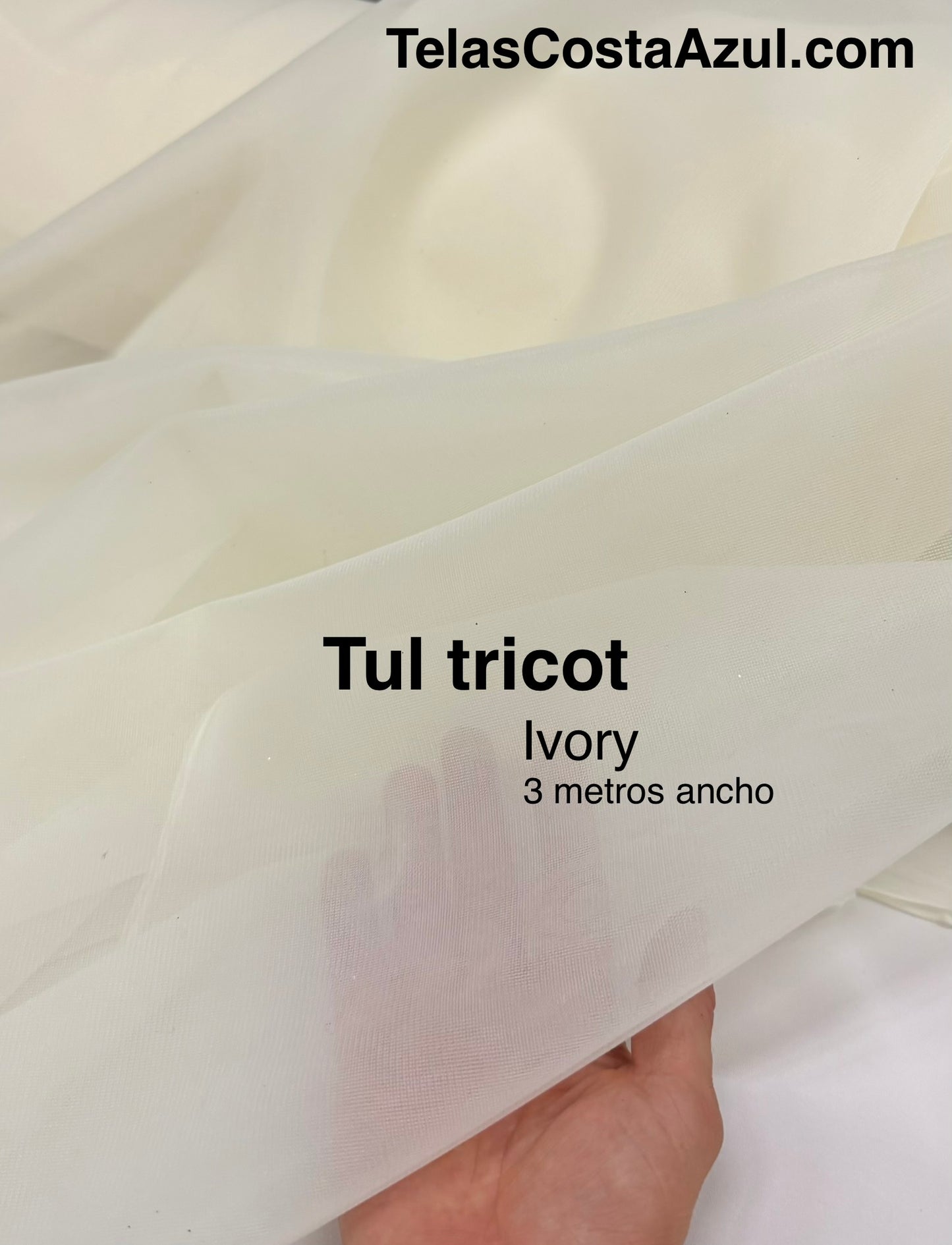 Tul tricot Ivory