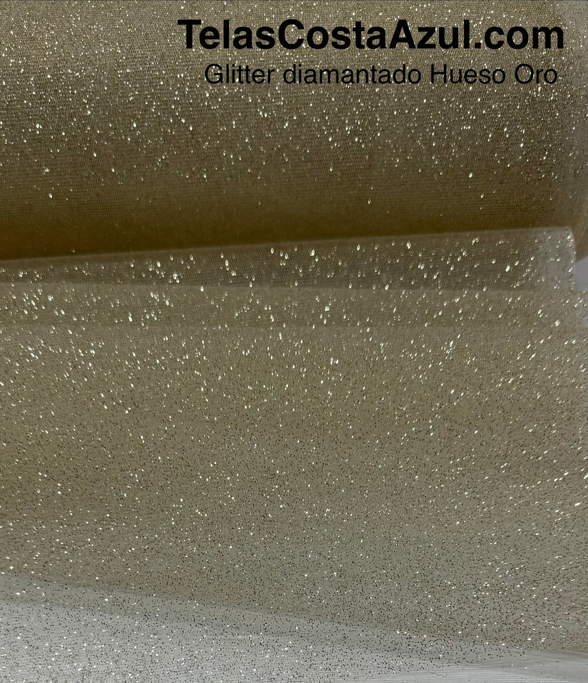 Glitter diamantado Hueso Oro