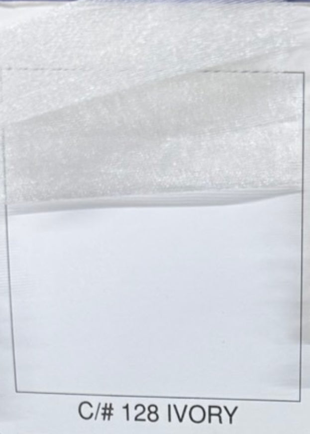 Organza satinada #128 Ivory