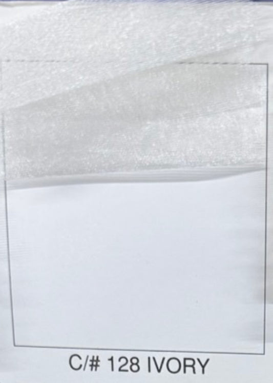 Organza satinada #128 Ivory