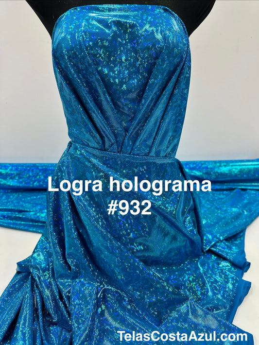 LICRA HOLOGRAMA 932 TURQUOISE