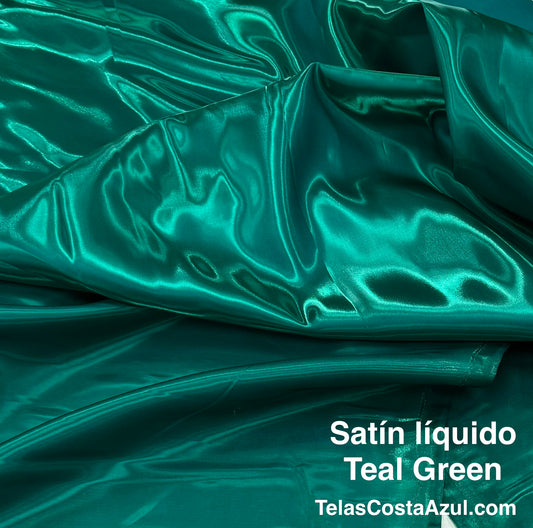 SATIN LIQUIDO TEAL GREEN