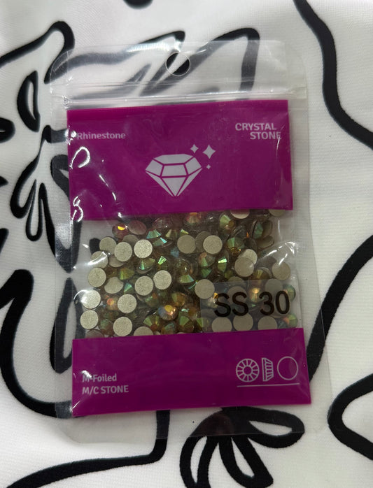 Bolsa Cristales SS30 Dorado Tornasol
